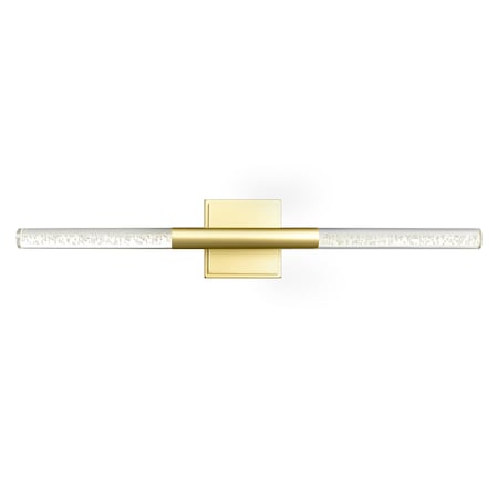 Cwi Lighting Dragonswatch Integrated LED Satin Gold Vanity Light 1703W26-602